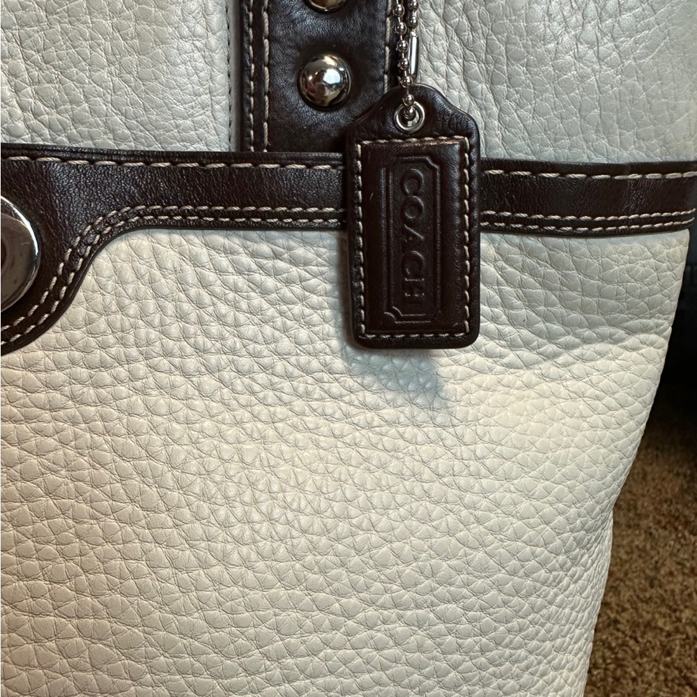 Authentic Coach Hamptons Leather Ranch Tote F13959 Tote Bag - Picture 3 of 11